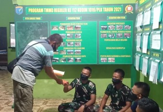 Satgas TMMD Terima Suplemen Vitamin Untuk Penunjang Aktivitas Kerja Dilapangan