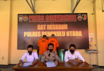 Ungkap Kasus Pencabulan, Polres Bengkulu Utara Release 2 Tersangka