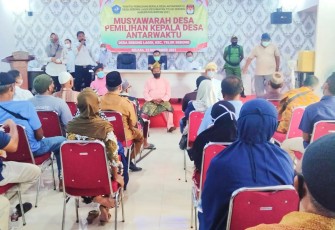 Pemilihan Kepala Desa Antar waktu Desa Sebong Lagoi di Menangkan Bapak Mazlan