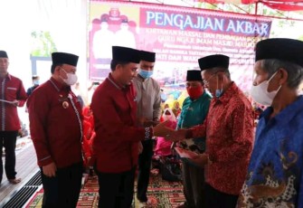 Bupati dan Wakil Bupati Lambar Gelar Pengajian Akbar Dalam Rangka Tasyakuran Peringatan 4 Tahun Kepemimpinan