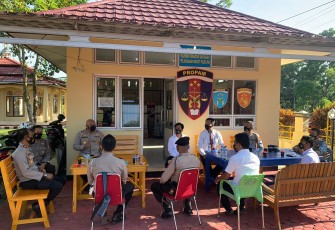 Coffe Morning, Kapolres Mukomuko Bahas Harkamtibmas dan Prokes
