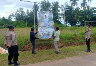 Selama kegiatan masa tenang tersebut, Panitia Pilkades melalakukan penertipan APK (Alat Peraga Kampanye) seperti spanduk, pamflet dan alat peraga lainnya