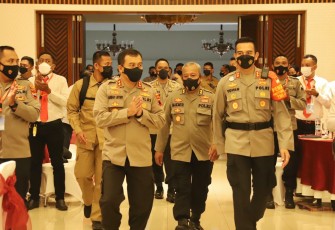 Kapolda Jateng saat menghadiri SPKT di Hotel Griya Persada Bandungan Kabupaten Semarang Kamis 4/11/2021