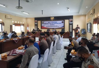  Polres Pekalongan Kota menggelar rapat koordinasi lintas sektoral menghadapi Operasi Lilin 2021