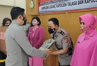 Kapolres Majalengka Pimpin Acara Kenal Pamit Wakapolres, Kasat Reskrim, Kasat Lantas, Kasat Samapta dan 4 Kapolsek