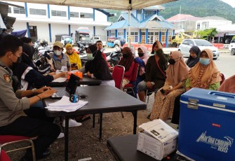 Permudah Akses Vaksinasi, Polres Lebong Buka Gerai Presisi Di Pos Lantas