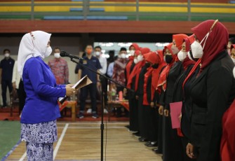 Pengukuhan dan Pelantikan Sekaligus Pelatihan Ranting Ikatan Wanita Pengusaha Indonesia (IWAPI) Kabupaten Lampung Barat Periode 2020-2025