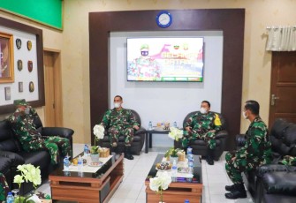 Tim Wasev Sterad Kunjungi Kodim 0315/Bintan Dalam Rangka Pengawasan dan Evaluasi TMMD Ke 111 TA. 2021