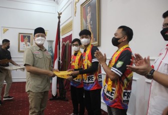 Pelepasan Atlet FreeFire Esport Bengkulu Pada PON XX di Papua 2021