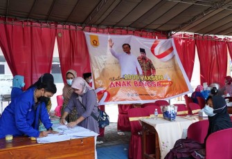 LSN Gandeng Gerindra Jatim Gelar 1000 Vaksin Dosis ke II