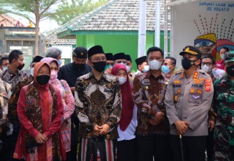 Kapolres Majalengka Hadiri Kunker Mentri Sosial RI ke Ponpes Al-Mizan