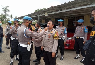 Propam Polres Majalengka Turun ke Polsek Jajaran Pemeriksaan Kelengkapan Anggota