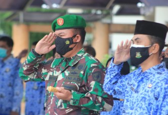 Dandim 1016 Palangka Raya Kolonel Inf Rofiq Yusuf, S.Sos menghadiri upacara peringatan Hari Ulang Tahun (HUT) ke 50 Korps