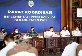 Rapat kordinasi Pemberlakuan PPKM Darurat
