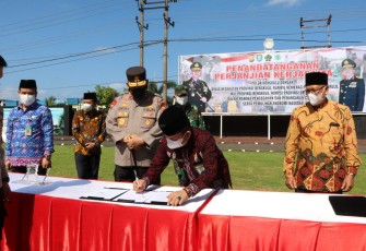 Polda Bengkulu Teken MoU Dengan Empat Instansi