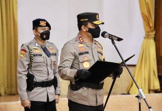 Irjen Pol Ahmad Luthfi memimpin upacara serah terima jabatan (Sertijab) sejumlah pejabat Polda Jateng
