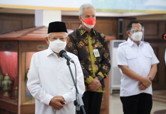 Wakil Presiden RI, KH. Ma'ruf Amin, melakukan kunjungan kerja ke Jawa Tengah, Kamis (7/10/2021).