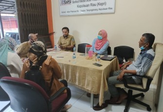 Survei Media di Kepri, Staf Kemenkominfo Sambangi Kantor PWI dan SMSI