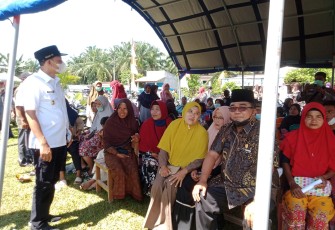 Wakil Bupati Pasaman, Sabar AS, SAg, M.Si,Hadiri Vaksinasi Massal Kecamatan Tigo Nagari 