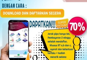 Perumda Air Minum Duasudara Bitung Berikan Diskon 70 Persen Bagi Pemasangan Meteran Baru