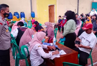 Vaksin Presisi Polres Garut Di Wilayah Polsek Cihurip
