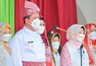Gubernur H.Ansar Ahmad SE.MM Sampaikan Capaian Pembangunan Saat  Menjadi Irup HUT Kepri Ke-19