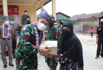 Tim Wasev Sterad Kunjungi Lokasi TMMD Ke - 111 Kodim 0315/Bintan di Desa Marok Tua Kabupaten Lingga