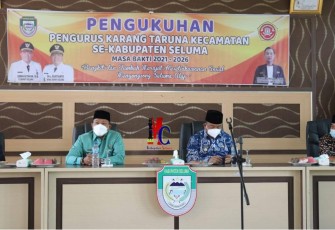 Pengukuhan Pengurus Karang Taruna Kecamatan Masa Bakti 2021-2026