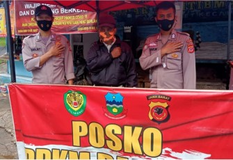 Kapolsek Hilman: Program ‘Cisompet Bermasker’ Salah Satu Himbauan Prokes di Cisompet
