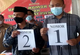 Pengundian Nomor Urut Calon dan Sosialisasi Calon Kepala Desa Periode  Tahun 2021 - 2027 Desa Cimungkal