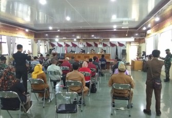 Kesbangpol Lampung barat gelar Sosialisasi Undang-undang politik tahun 2021 Bertempat aula kagungan pemkab lambar