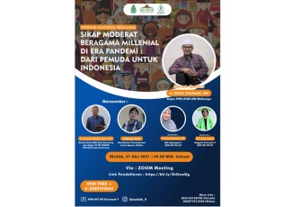 KKN UIN Walisongo Kelompok 9 Mengenalkan "Sikap Moderat Dalam Beragama Kepada Generasi Millenial" Melalui Webinar