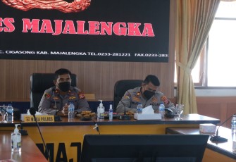 Waka Polres Majalengka Hadiri Zoom Meeting Dalam Rangka Silaturahmi Kamtibmas Polda Jabar
