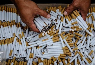 Ilustrasi Rokok Ilegal (Ist) 