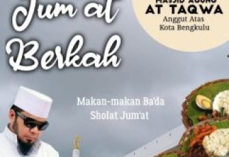 Jumat Berkah, Helmi Hasan Ajak Warga Muslim Makan-Makan di Masjid At-Taqwa