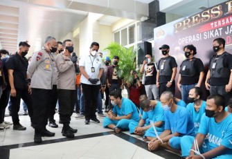 Kapolda Jateng pimpin langsung Konfrensi Pers ungkap hasil Operasi Sikat Jaran Candi, Selasa (2/11/2021)