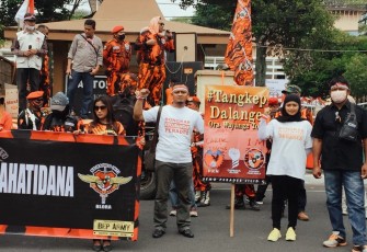 Aksi Demo Capraga Jilid 4, Selasa (2/8/ 2022).