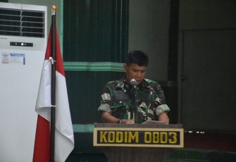 Kodim Madiun saat Gelar Puldatater Apwil Dan Sarpras Satkowil Semester II