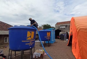 Prasarana dan Sarana Air Bersih dan Sanitasi Untuk Pengungsi Gempa Cianjur