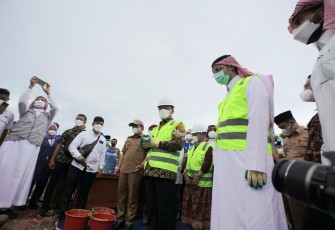 Peluncuran Proyek (Groundbreaking), di Kampus IV UNIB/ lahan eks. RSUD Bengkulu.