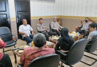 Wakapolda Bengkulu saat menerima kunjungan dan audiensi Anggota KPID Provinsi Bengkulu terpilih periode 2021-2024, Rabu (13/07/2022).