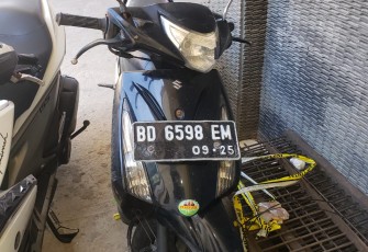 sepeda motor pelaku 