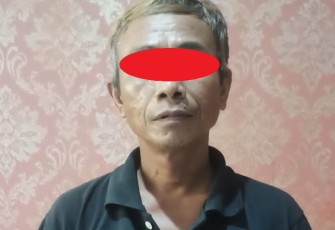 Tersangka saat diamankan