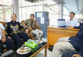 Diskominfo Kabupaten Serang saat Berkunjung ke Pesibar, Kamis (08/09/2022).