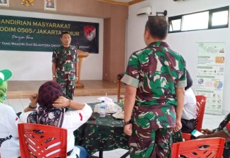 Kodim 0505/JT saat Gelar Bakti Kemandirian Masyarakat