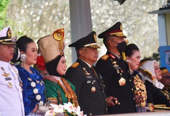 Danrem 142/Tatag saat Hadiri Peringatan HUT ke-77 Republik Indonesia