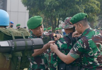 Pembukaan Latihan Pratugas Operasi Kompi Zeni TNI Konga XXXVI-I Minusca Car TA 2022