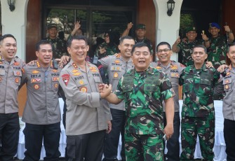 Kapolda Banten saat Kunjungi Pejabat Baru Danrem 064/MY