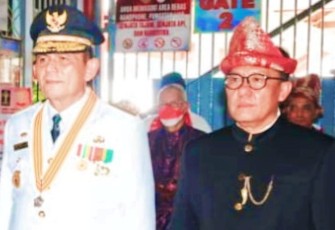 Gubernur Prov Kepri Ansar Ahmad saat di Lapas Kelas II km18 Kijang
