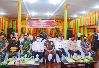 Launching Rumah RJ Penyengat secara virtual oleh Jaksa Agung RI Sanitiar Burhanuddin, Rabu (16/3). 
